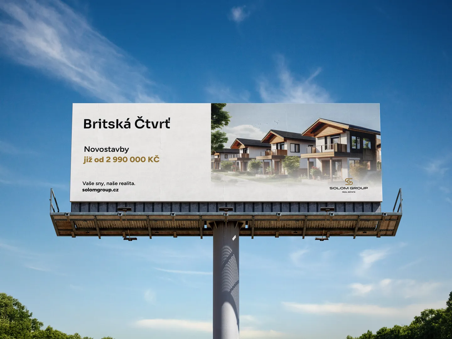Aplikace značky na billboard